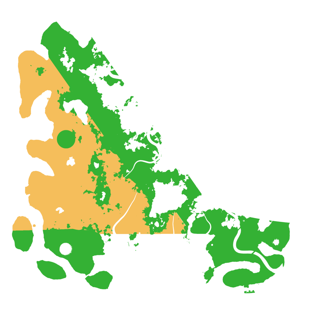 Biome Rust Map: Procedural Map, Size: 4500, Seed: 19970227