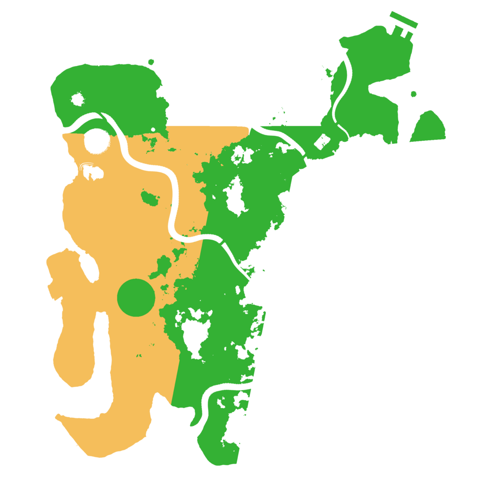 Biome Rust Map: Procedural Map, Size: 3500, Seed: 636345975