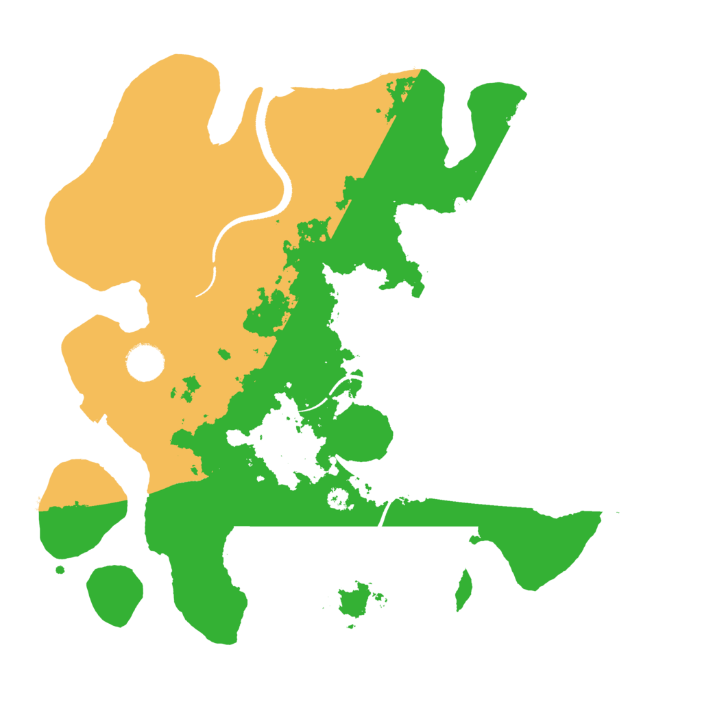 Biome Rust Map: Procedural Map, Size: 3300, Seed: 310841923