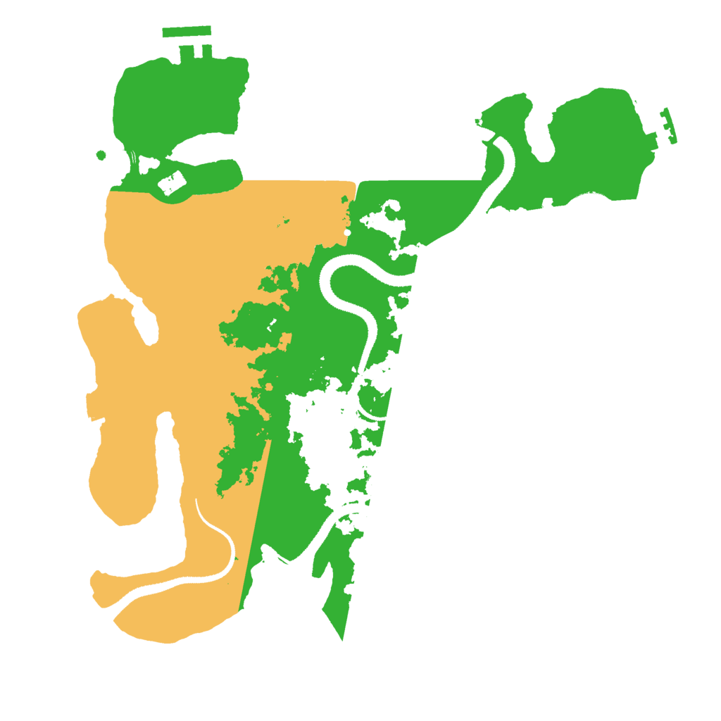 Biome Rust Map: Procedural Map, Size: 3000, Seed: 636345975