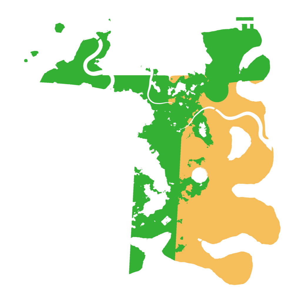 Biome Rust Map: Procedural Map, Size: 3500, Seed: 2085081556