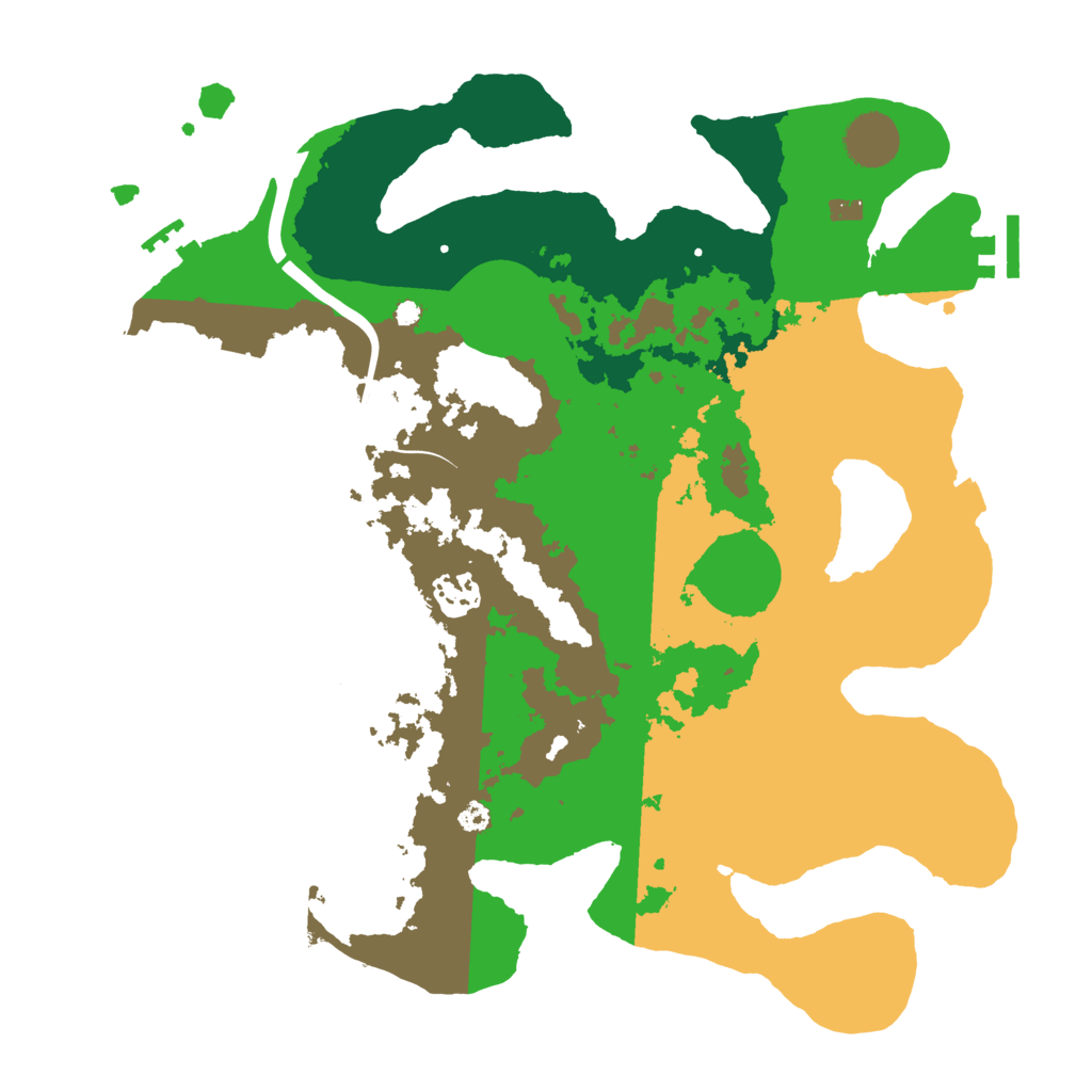 Biome Rust Map: Procedural Map, Size: 3500, Seed: 2085081556