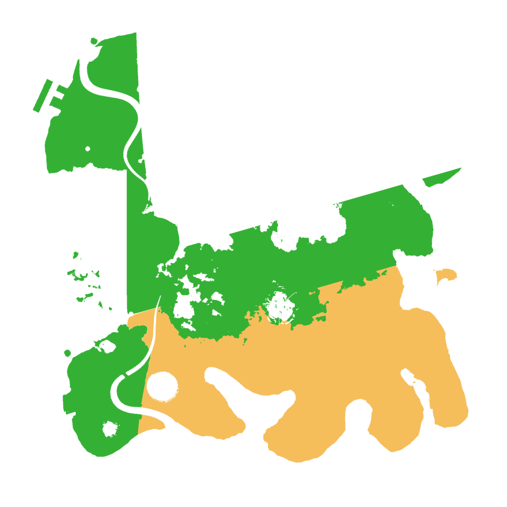 Biome Rust Map: Procedural Map, Size: 3000, Seed: 52391