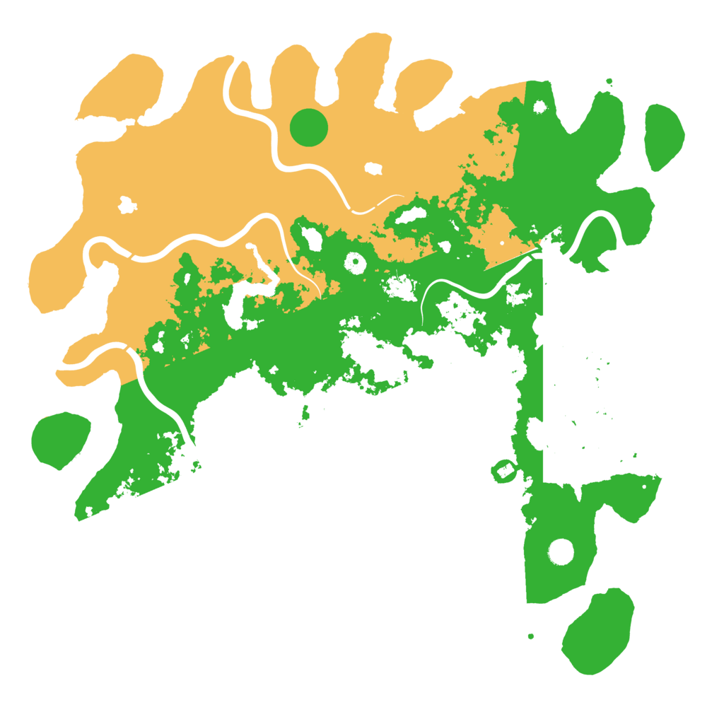 Biome Rust Map: Procedural Map, Size: 5000, Seed: 1628382007