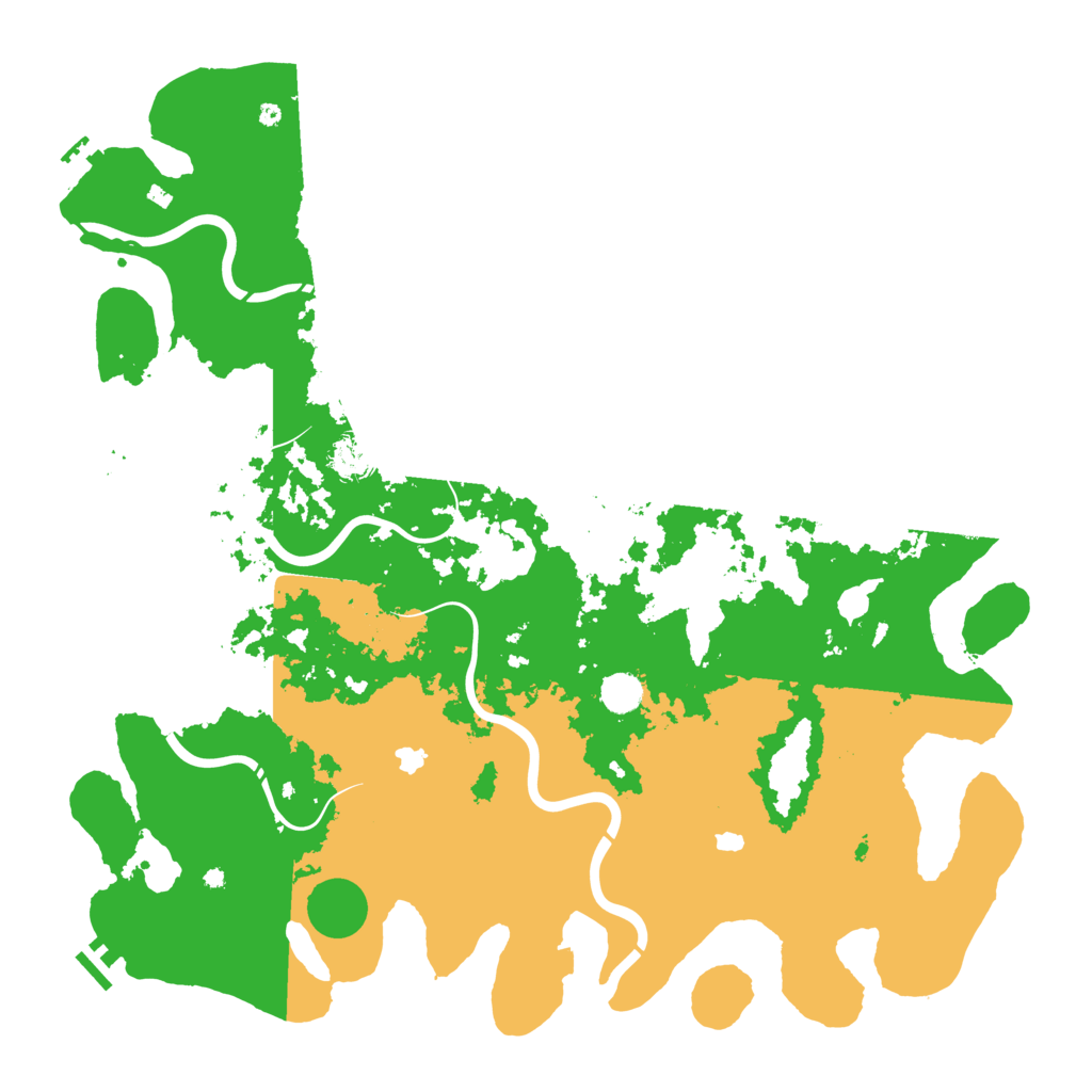 Biome Rust Map: Procedural Map, Size: 4800, Seed: 2033217345