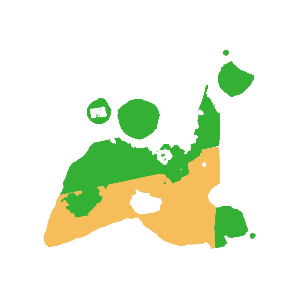 Biome Rust Map: Procedural Map, Size: 2000, Seed: 1345135