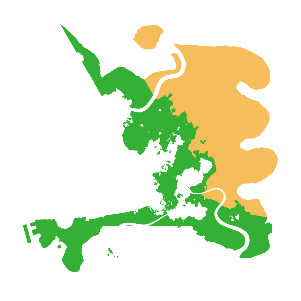 Biome Rust Map: Procedural Map, Size: 3200, Seed: 1131289502