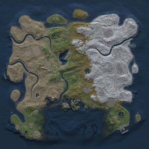 Thumbnail Rust Map: Procedural Map, Size: 4250, Seed: 44501, 17 Monuments