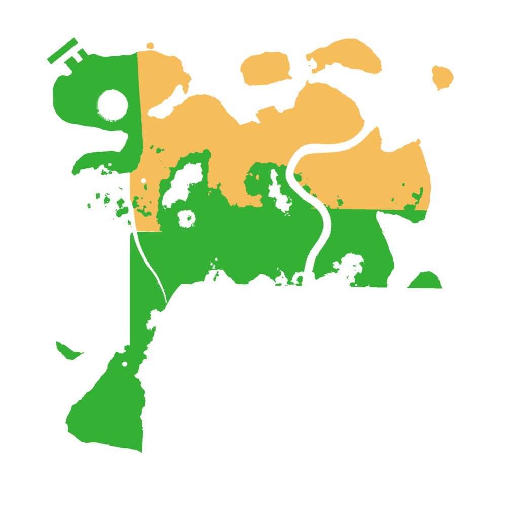 Biome Rust Map: Procedural Map, Size: 3000, Seed: 1059931489