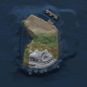 Thumbnail Rust Map: Procedural Map, Size: 1000, Seed: 1510605384, 2 Monuments