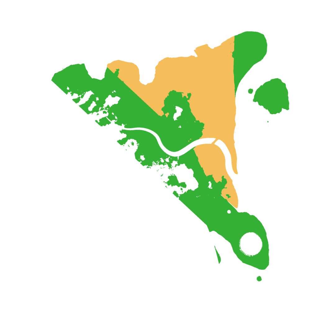 Biome Rust Map: Procedural Map, Size: 2500, Seed: 1704219582