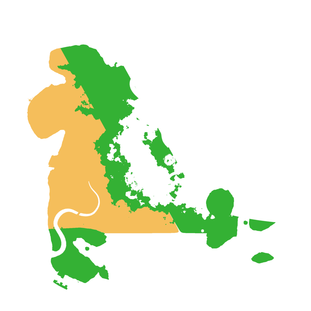 Biome Rust Map: Procedural Map, Size: 3000, Seed: 16166