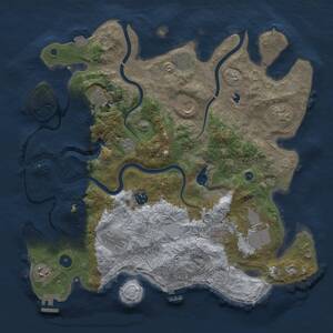 Thumbnail Rust Map: Procedural Map, Size: 4000, Seed: 955774018, 16 Monuments