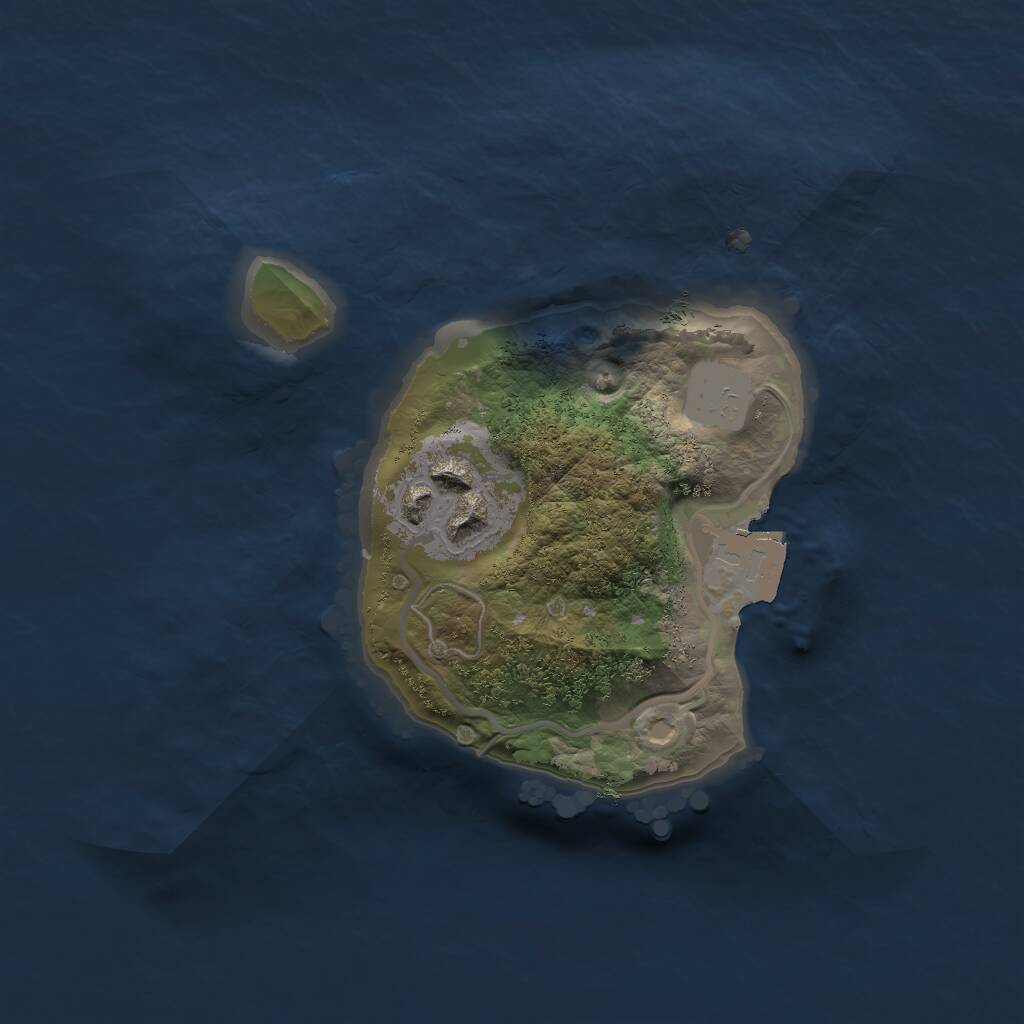 Rust Map: Procedural Map, Size: 1694, Seed: 100, 2 Monuments