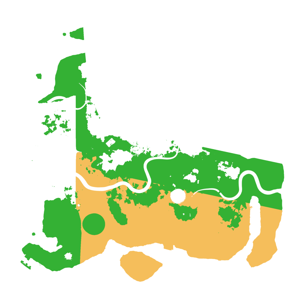 Biome Rust Map: Procedural Map, Size: 3700, Seed: 476404867