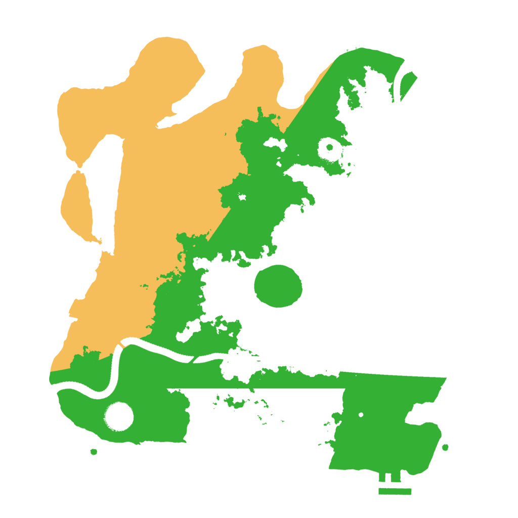 Biome Rust Map: Procedural Map, Size: 3200, Seed: 338105456