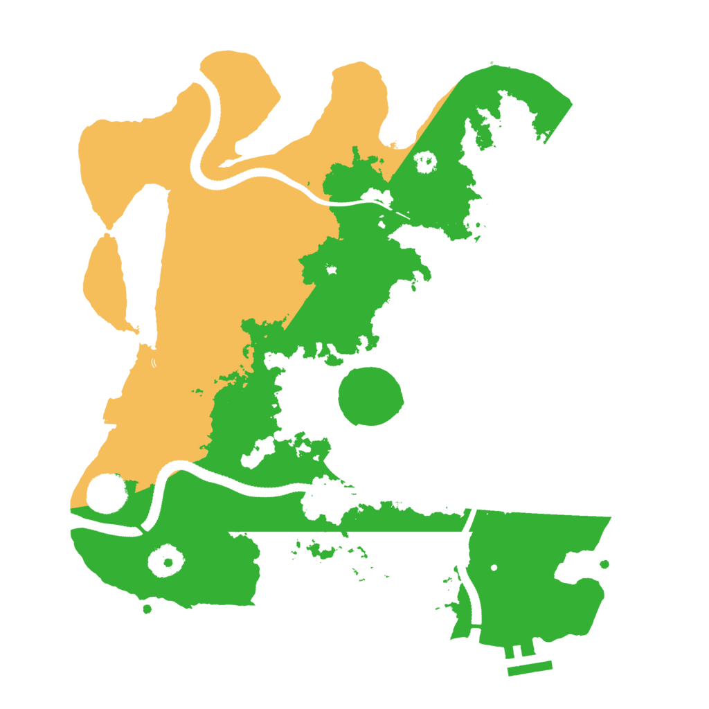 Biome Rust Map: Procedural Map, Size: 3200, Seed: 338105456
