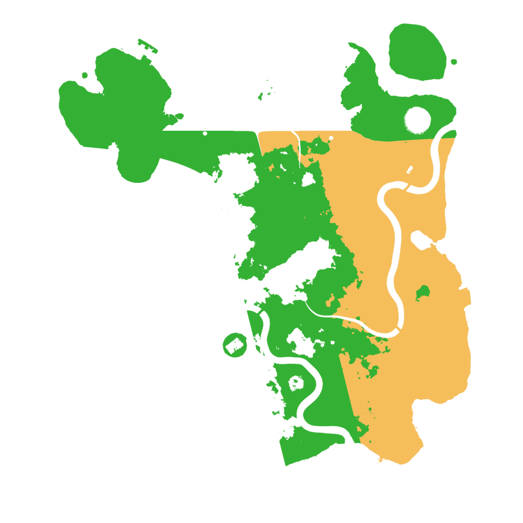 Biome Rust Map: Procedural Map, Size: 3500, Seed: 263505988