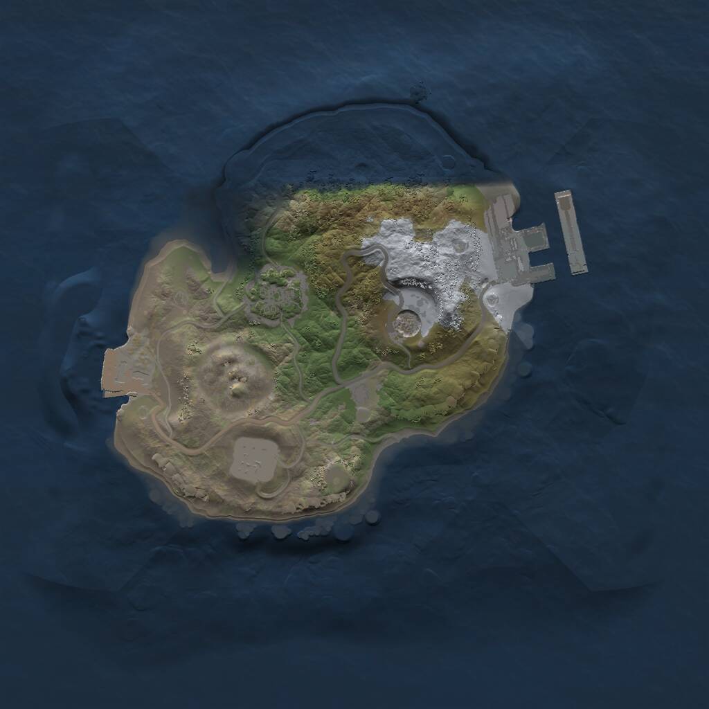Rust Map: Procedural Map, Size: 1700, Seed: 47095693, 4 Monuments