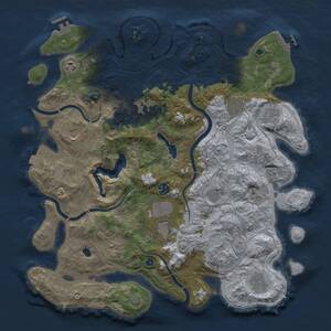 Thumbnail Rust Map: Procedural Map, Size: 4250, Seed: 2124446483, 17 Monuments