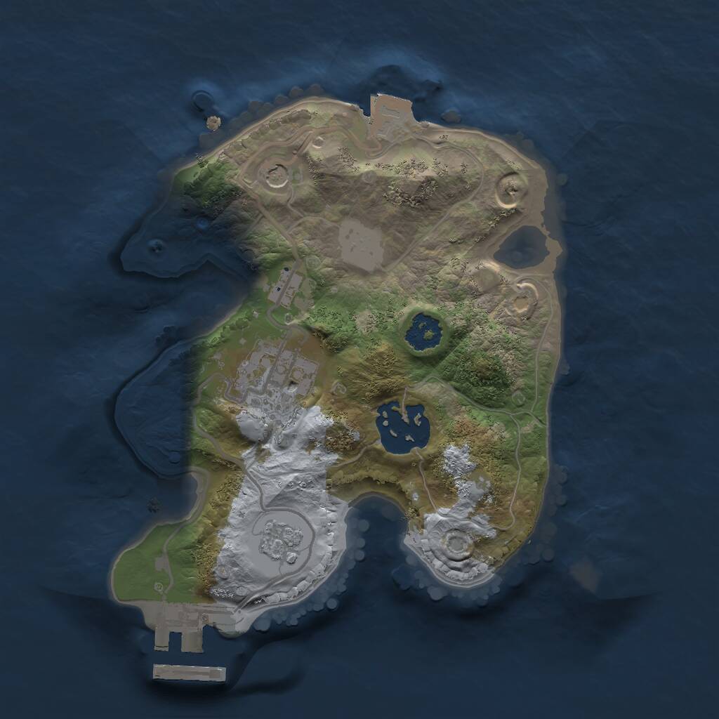 Rust Map: Procedural Map, Size: 2000, Seed: 1772296456, 6 Monuments