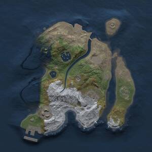 Thumbnail Rust Map: Procedural Map, Size: 2250, Seed: 1772296456, 6 Monuments
