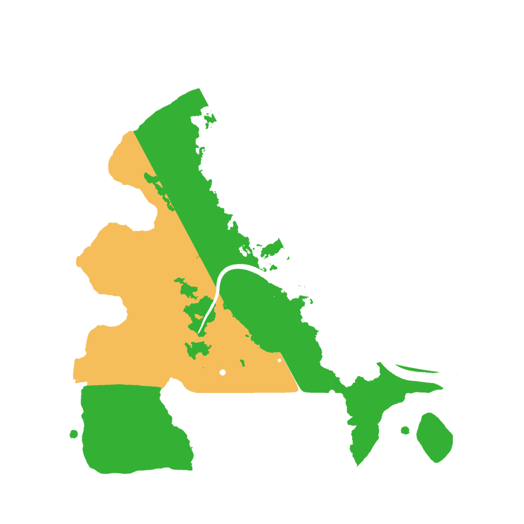 Biome Rust Map: Procedural Map, Size: 2500, Seed: 71224067