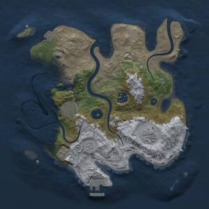 Thumbnail Rust Map: Procedural Map, Size: 2900, Seed: 736772, 9 Monuments