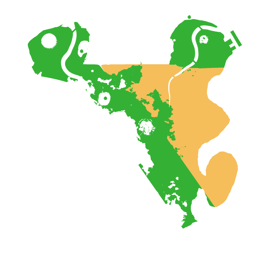 Biome Rust Map: Procedural Map, Size: 3000, Seed: 136921341