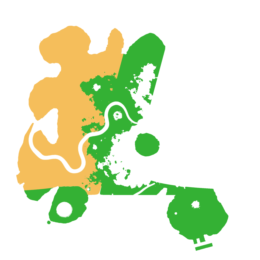 Biome Rust Map: Procedural Map, Size: 3000, Seed: 100100