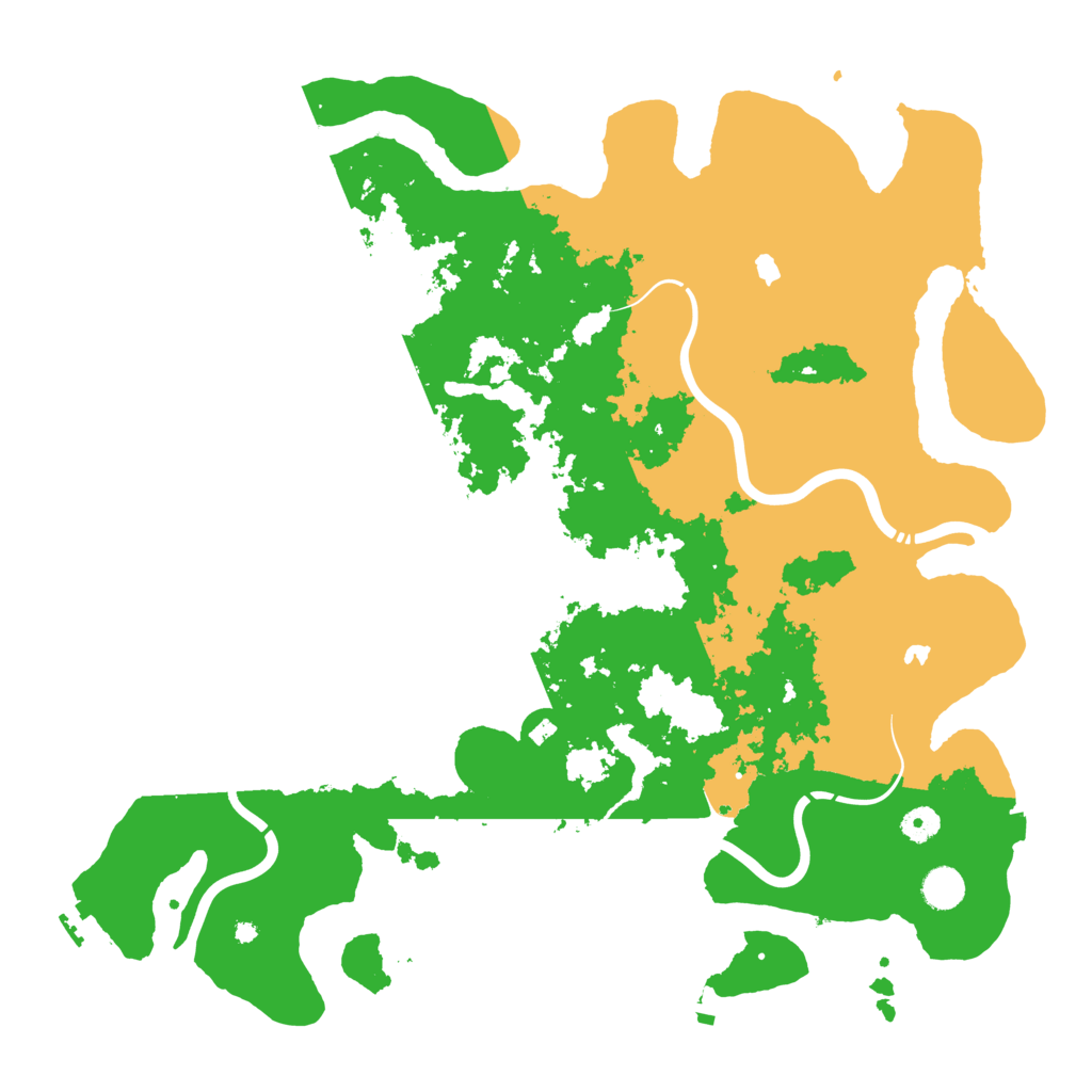 Biome Rust Map: Procedural Map, Size: 4500, Seed: 647305414
