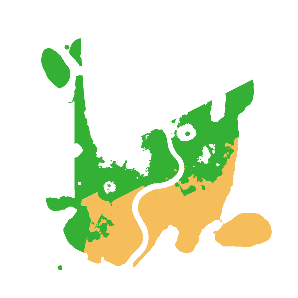 Biome Rust Map: Procedural Map, Size: 2500, Seed: 1101161297