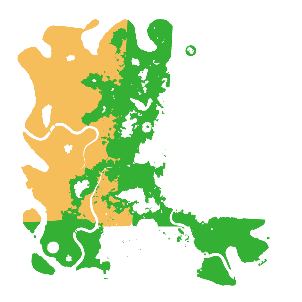 Biome Rust Map: Procedural Map, Size: 4500, Seed: 411318547