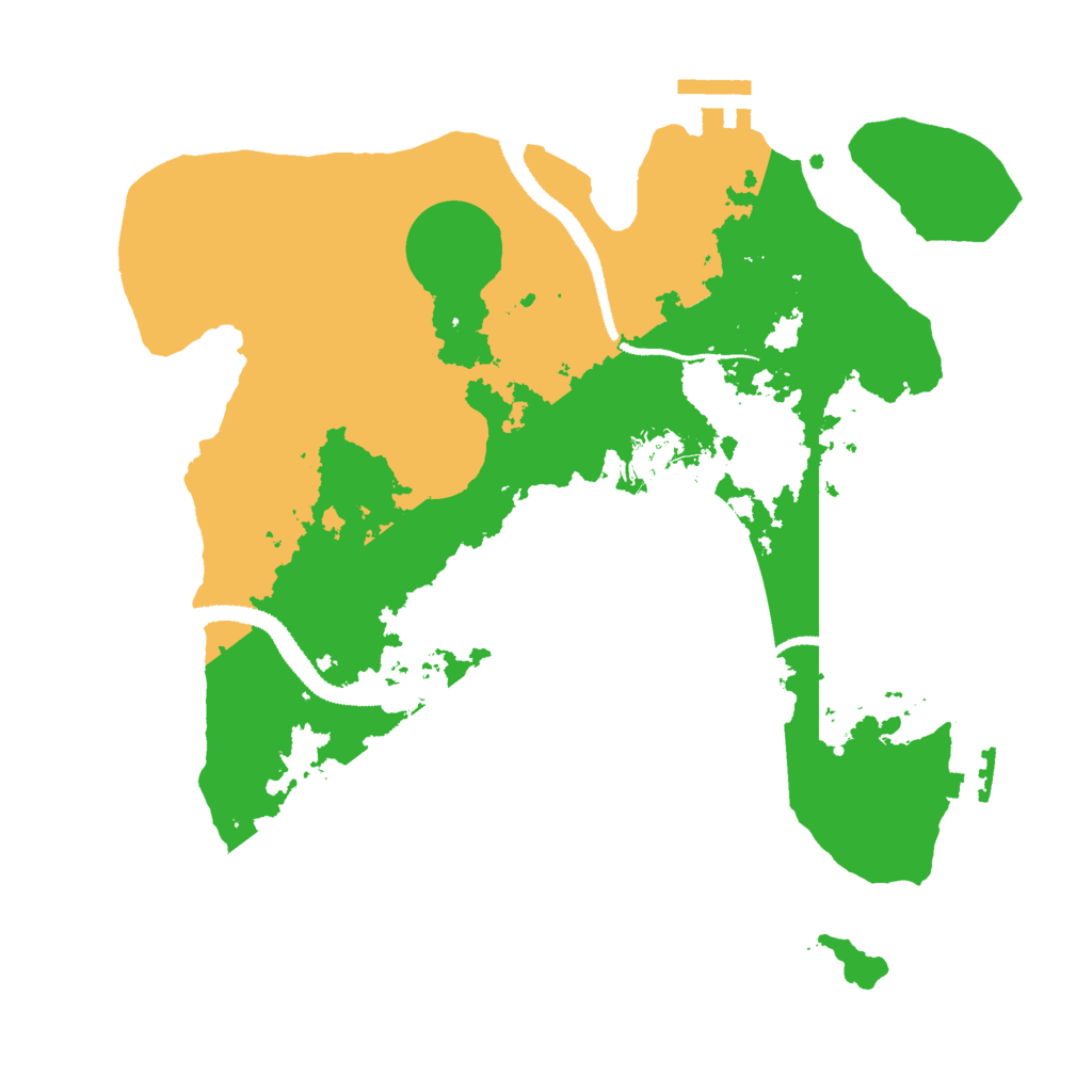 Biome Rust Map: Procedural Map, Size: 3000, Seed: 8176943