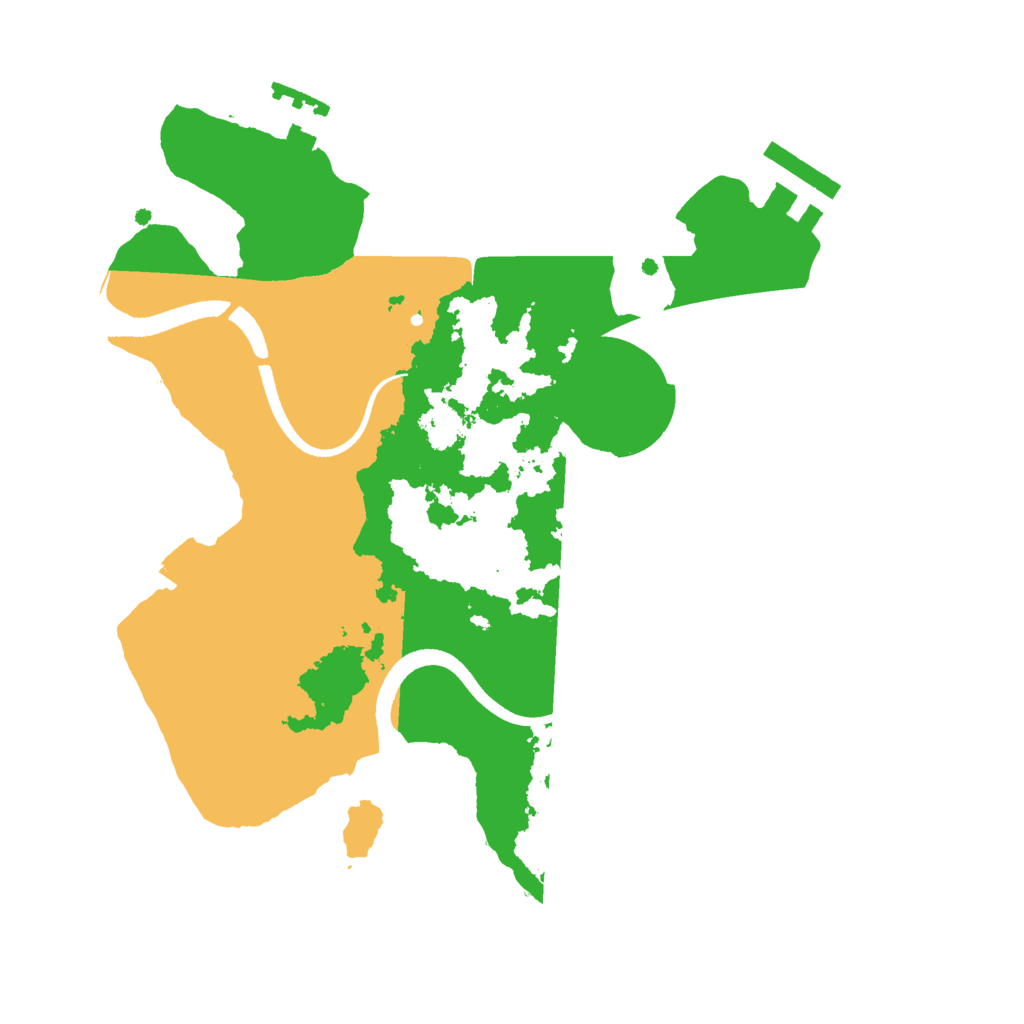Biome Rust Map: Procedural Map, Size: 2500, Seed: 2017912250