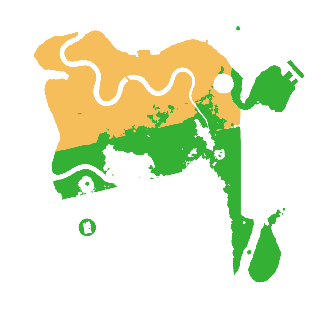 Biome Rust Map: Procedural Map, Size: 3000, Seed: 552681852