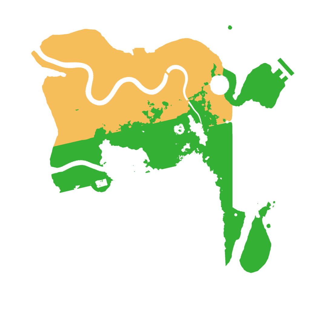 Biome Rust Map: Procedural Map, Size: 3000, Seed: 552681852