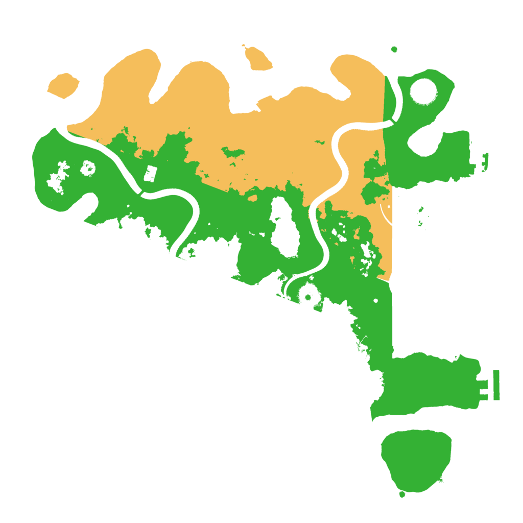 Biome Rust Map: Procedural Map, Size: 3500, Seed: 433848296