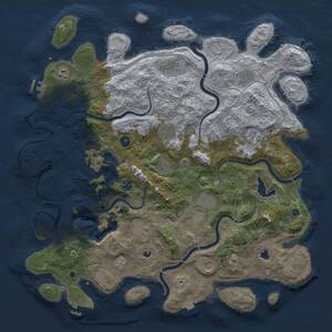 Thumbnail Rust Map: Procedural Map, Size: 4700, Seed: 1625280441, 17 Monuments