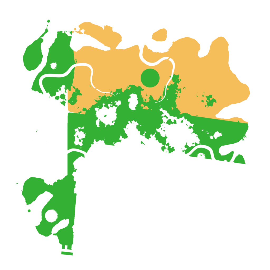 Biome Rust Map: Procedural Map, Size: 3800, Seed: 259741