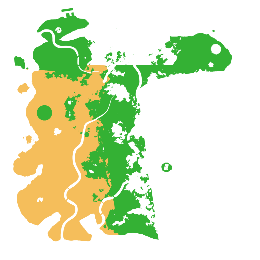 Biome Rust Map: Procedural Map, Size: 4500, Seed: 1088482685