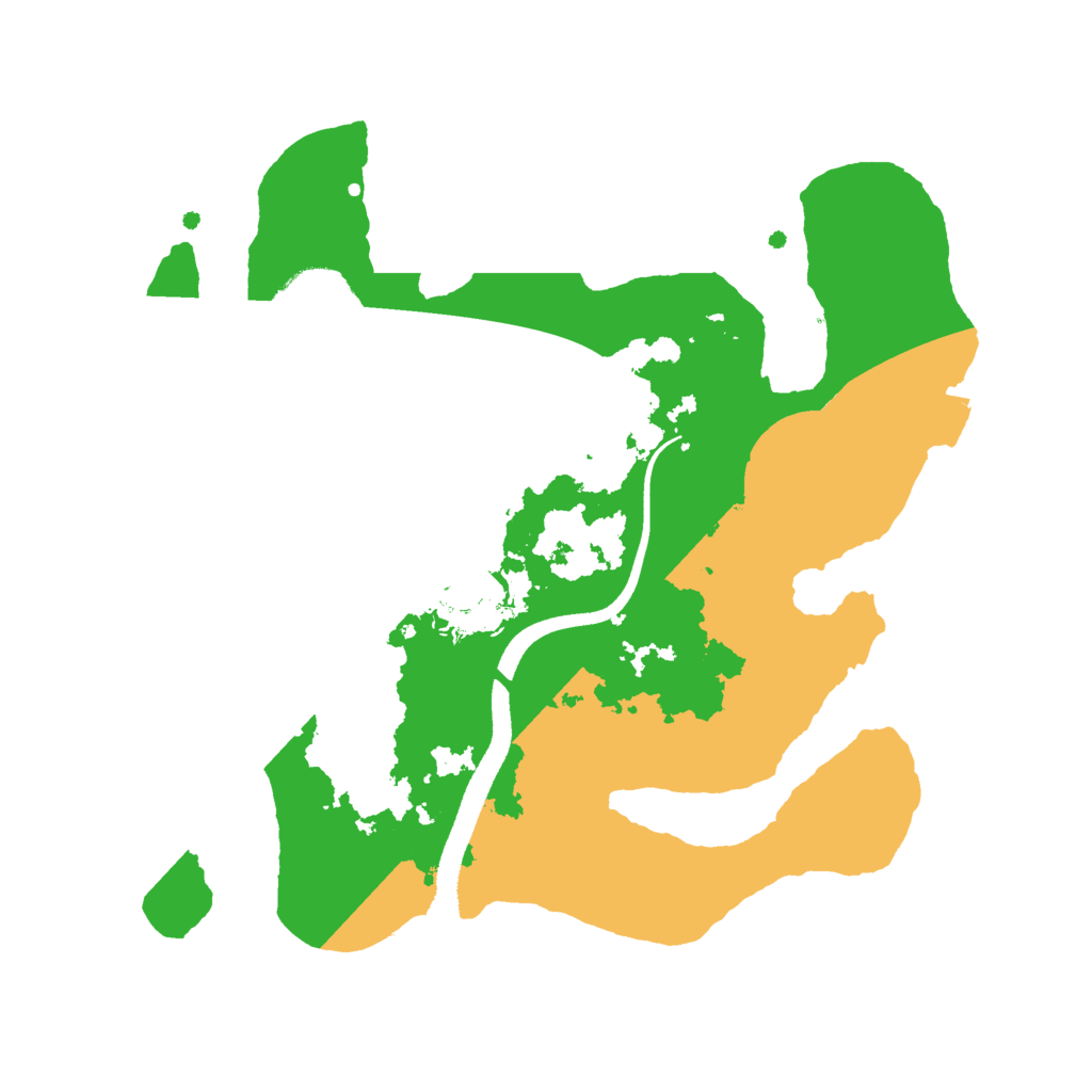 Biome Rust Map: Procedural Map, Size: 2500, Seed: 779096394