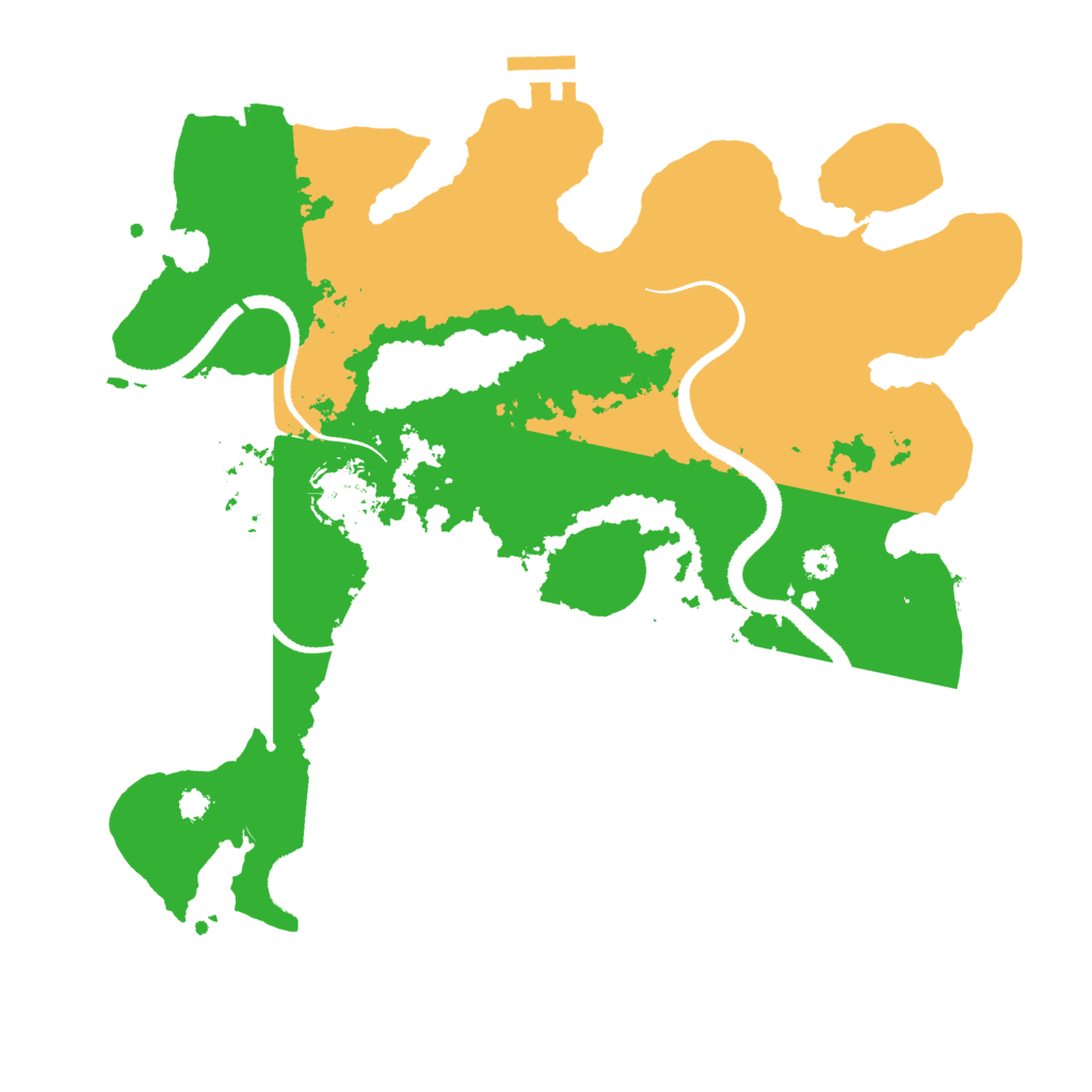 Biome Rust Map: Procedural Map, Size: 3250, Seed: 221336333