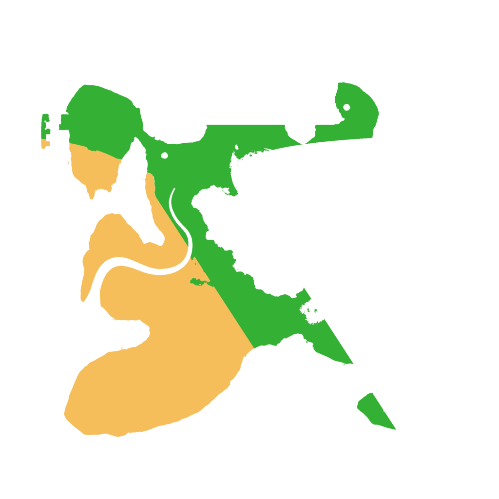 Biome Rust Map: Procedural Map, Size: 2200, Seed: 1777