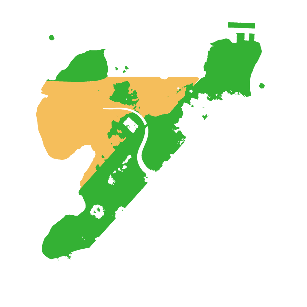 Biome Rust Map: Procedural Map, Size: 2300, Seed: 999666