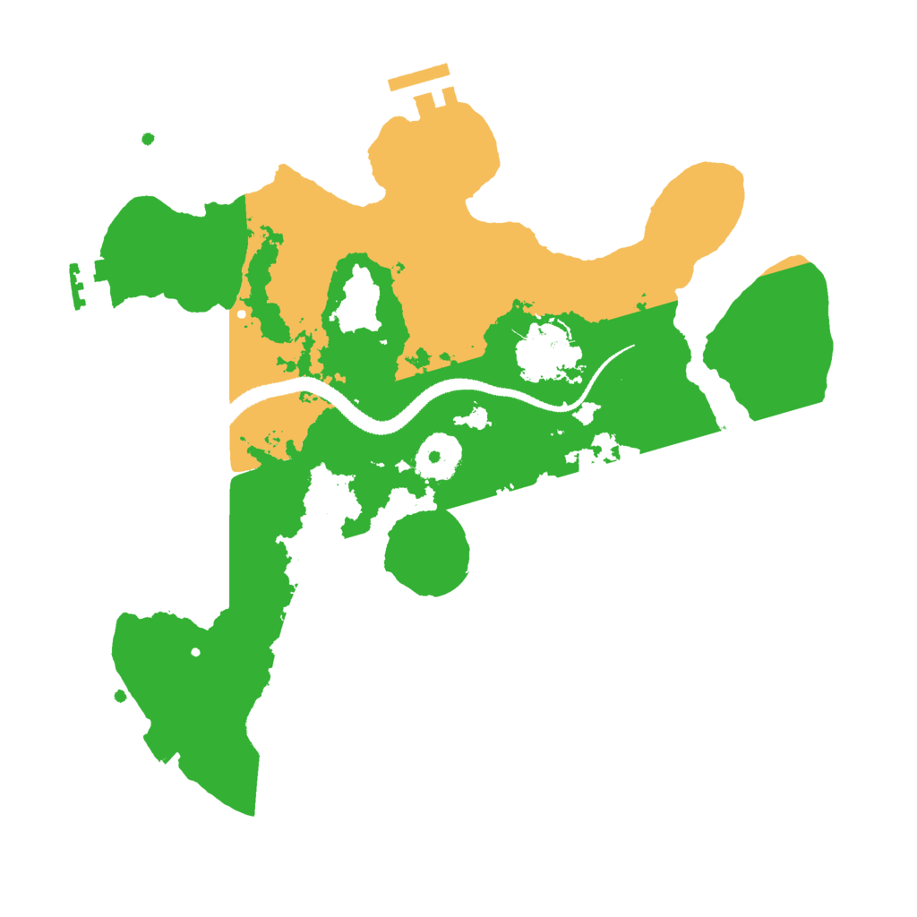 Biome Rust Map: Procedural Map, Size: 3000, Seed: 53242