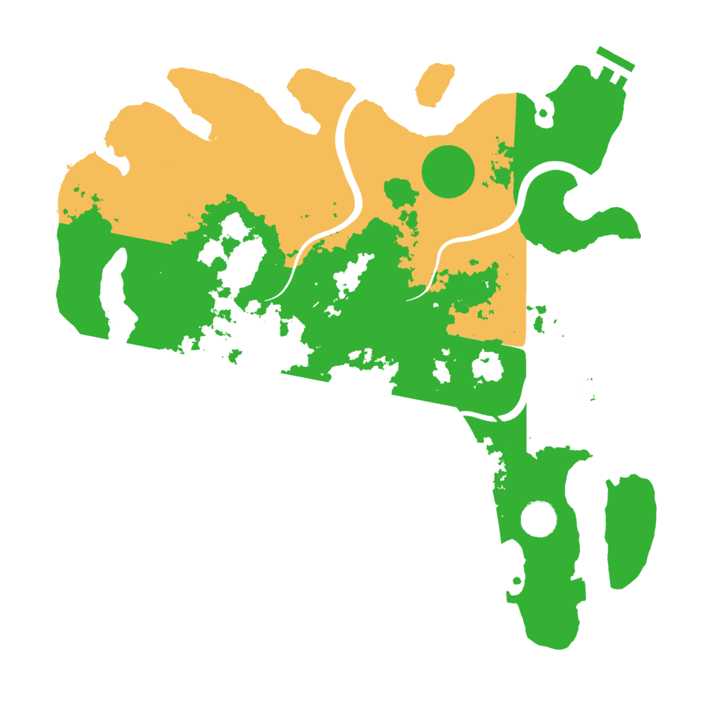 Biome Rust Map: Procedural Map, Size: 3500, Seed: 1875897420