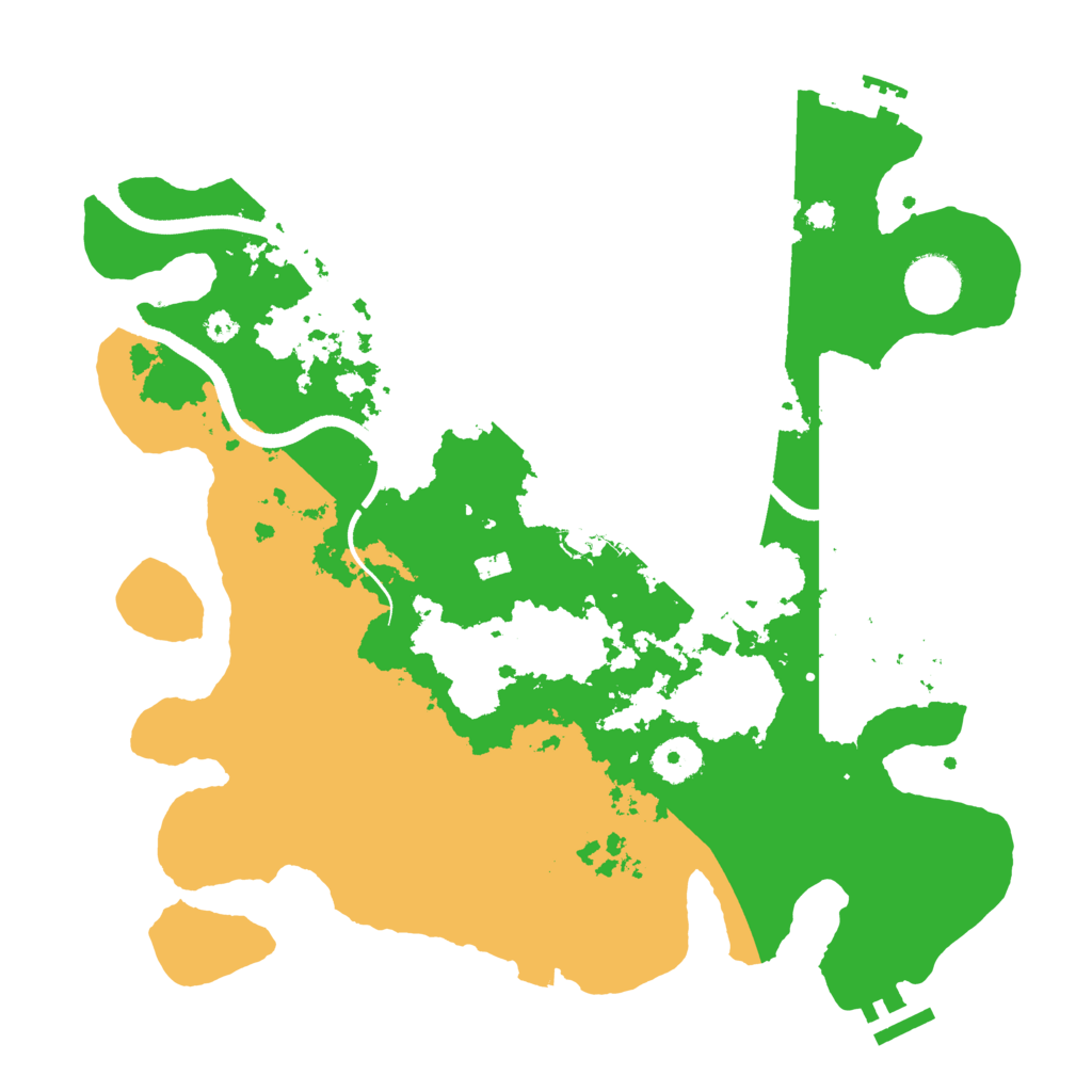 Biome Rust Map: Procedural Map, Size: 3500, Seed: 952261088