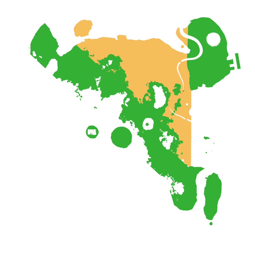 Biome Rust Map: Procedural Map, Size: 3250, Seed: 224957251