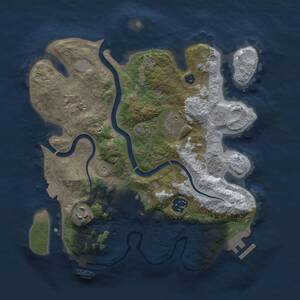 Thumbnail Rust Map: Procedural Map, Size: 3000, Seed: 63232, 12 Monuments